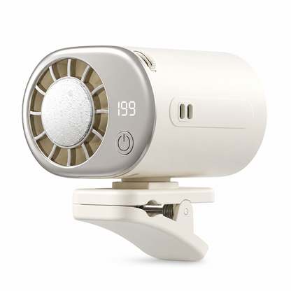 2026 New Model Cooling and Ice-Cooling Waist-Hanging Fan with Semiconductor, Portable, Clip-on Waist and Umbrella, Outdoor Cooling Fan