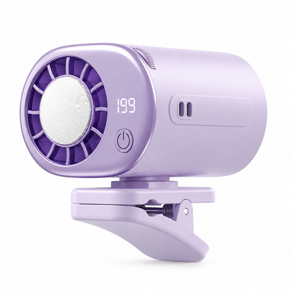 2026 New Model Cooling and Ice-Cooling Waist-Hanging Fan with Semiconductor, Portable, Clip-on Waist and Umbrella, Outdoor Cooling Fan