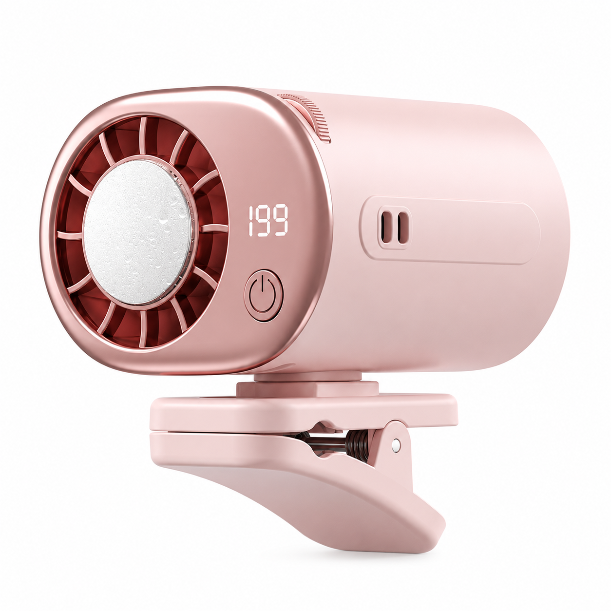 2026 New Model Cooling and Ice-Cooling Waist-Hanging Fan with Semiconductor, Portable, Clip-on Waist and Umbrella, Outdoor Cooling Fan